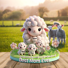 Load image into Gallery viewer, Best Mom Ever - Personalized Custom Plaque Gift for Moms and Grandmas Shaped Plaques PopCulturePrints