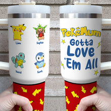 Load image into Gallery viewer, Customizable Pokémon Inspired Tumbler for Mom - Perfect Mother's Day Gift Tumbler Cup PopCulturePrints