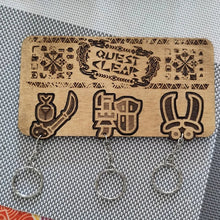 Load image into Gallery viewer, Quest Clear Key Holder - Unique Gift for Gaming Fans Keychains PopCulturePrints