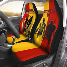 Load image into Gallery viewer, Let's Go! - Deadpool & Wolverine Car Seat Covers Seat Covers PopCulturePrints