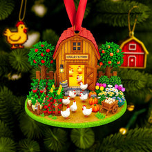 Load image into Gallery viewer, Home is Where the Farm Is: Farmhouse Christmas Ornament - Personalized Gift for Farmers and Nature Lovers Ornament PopCulturePrints