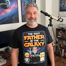 Load image into Gallery viewer, The Best Father in the Galaxy - Personalized Gifts for Dads Shirts PopCulturePrints