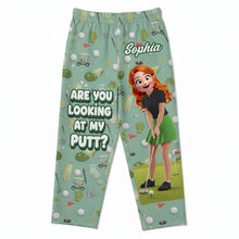 Load image into Gallery viewer, Personalized Funny Pajama Pants for Golf Lovers - Perfect Gift for Friends, Family & Golf Enthusiasts Pajama Pant PopCulturePrints