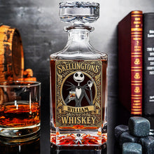 Load image into Gallery viewer, “Cheers to the Extraordinary!” - Creepy Cool Whiskey Decanter Set - Personalized Gifts For Him Whiskey Bottle PopCulturePrints