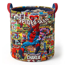 Load image into Gallery viewer, “Unleash the Heroic Spirit!” - Personalized Action Hero Laundry Basket - Perfect Gift for Kids