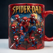 Load image into Gallery viewer, “Superheroes Unite!” - The Arachnid Reveal Heat Changing Mug, Personalized Gift for Dad, Perfect for Father's Day Coffee Mug PopCulturePrints