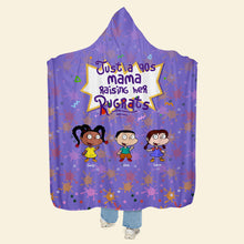 Load image into Gallery viewer, Customizable Mom's Cozy Cartoon Hoodie Blanket Blanket PopCulturePrints