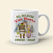 Load image into Gallery viewer, Swipe Right Love Story Mug - Personalized Valentine's Day Gifts for Couples Coffee Mug PopCulturePrints