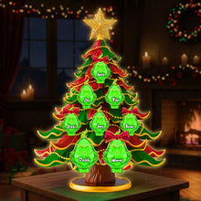 Load image into Gallery viewer, "Illuminate Your Family Tree!" - Green Family Tree Light Box - Personalized Gift for Family Light Box PopCulturePrints