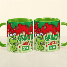 Load image into Gallery viewer, Personalized Grinch Mode On Christmas Mug - Custom Holiday Coffee Cup Coffee Mug PopCulturePrints