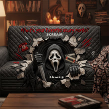 Load image into Gallery viewer, What's Your Favorite Scary Movie? - Horror Quilted Sofa Cover - Personalized Gifts for Movie Lovers Sofa Cover PopCulturePrints