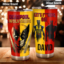 Load image into Gallery viewer, Deadpool & Wolverine - Personalized Themed Tumbler Tumbler PopCulturePrints