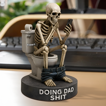 Load image into Gallery viewer, Doing Dad Shit - Personalized Acrylic Plaque for Dads, Grandpas, and Fathers Shaped Plaques PopCulturePrints