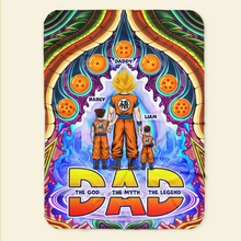 Load image into Gallery viewer, The God, The Myth, The Legend - Personalized Blanket for Dad Blanket PopCulturePrints