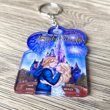 Load image into Gallery viewer, Personalized Happily Ever After Keychain for Couples Keychains PopCulturePrints