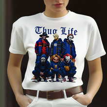 Load image into Gallery viewer, Thug Life Halloween Horror Icons Graphic T-Shirt Shirts PopCulturePrints