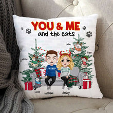 Load image into Gallery viewer, Personalized Cat Lover Pillow - Couple Gift | Christmas Special | Valentine's Day Gifts Pillow PopCulturePrints