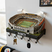 Load image into Gallery viewer, Personalized Sports Wood Key Hanger - A Unique Gift for Sports Lovers Wood Sign PopCulturePrints