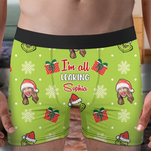 Load image into Gallery viewer, Personalized Christmas Photo Boxer Briefs for Men/Women Boxer Briefs PopCulturePrints