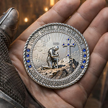 Load image into Gallery viewer, I Only Kneel for One Man - Knight Templar Coin - Personalized Christian Gift