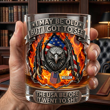 Load image into Gallery viewer, Eagle Sharp Claw Round Glass - A Personalized Gift for Veterans Who've Seen It All Glass PopCulturePrints
