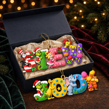 Load image into Gallery viewer, Christmas Alphabet Ornament - Personalized Gifts For Christmas 03padt081026 Ornament PopCulturePrints