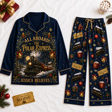 Load image into Gallery viewer, All Aboard The Merry Express Pajama Set - Personalized Christmas Gifts for Family and Friends