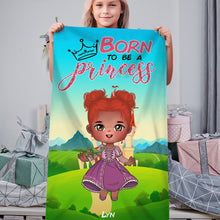 Load image into Gallery viewer, Personalized Princess Beach Towel - Gift for Kids Beach Towel PopCulturePrints
