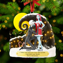 Load image into Gallery viewer, I Adore You and Love Every Part of You - Personalized Christmas Ornament for Couples Ornament PopCulturePrints