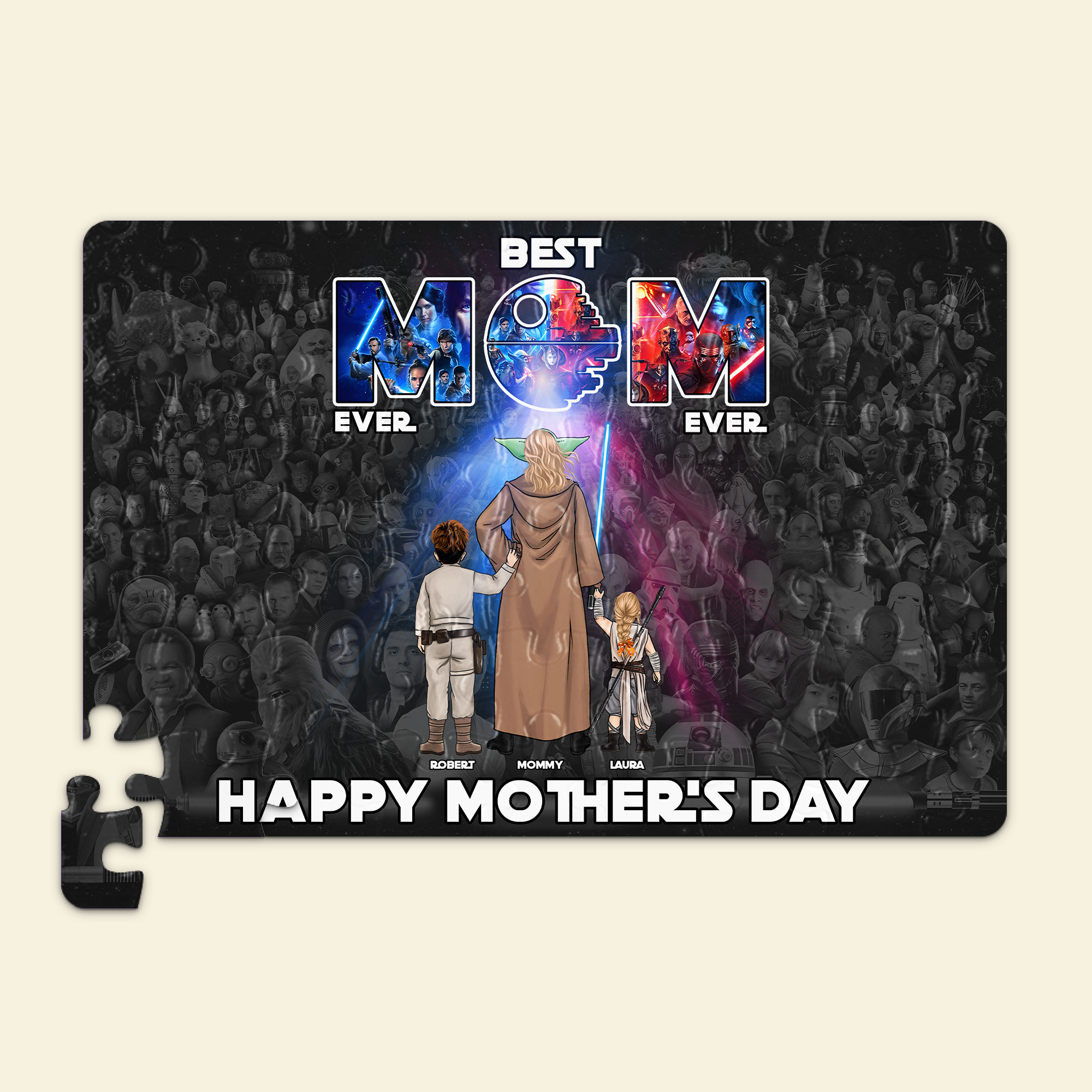 “Best Mom Ever” - Personalized Puzzle Gift for Mom or Grandma Jigsaw Puzzles PopCulturePrints