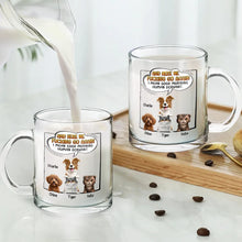 Load image into Gallery viewer, Good Morning Human Servant - Personalized Dog and Cat Glass Mug Glass Mug PopCulturePrints