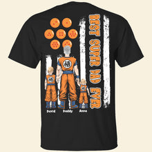 Load image into Gallery viewer, Best Super Dad Ever - Personalized Custom Shirt for Dads Shirts PopCulturePrints