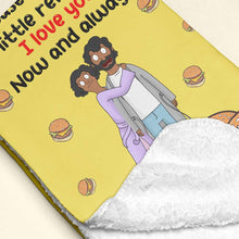 Load image into Gallery viewer, Personalized Couple Blanket - I Love You Now and Always Blanket PopCulturePrints