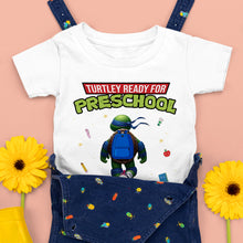 Load image into Gallery viewer, Personalized 'Turtley Ready for Preschool' Kids Shirt Shirts PopCulturePrints