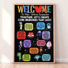 Load image into Gallery viewer, Personalized Teacher Welcome Poster - Create Core Memories in Classroom Poster & Canvas PopCulturePrints