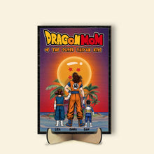 Load image into Gallery viewer, Personalized Dragon Dad Super Saiyan Wood Sign Wood Sign PopCulturePrints