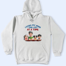 Load image into Gallery viewer, Losing My Mind One Kid At A Time - Personalized T-shirt for Dads and Grandpas T-shirt PopCulturePrints