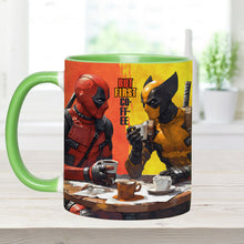 Load image into Gallery viewer, But First Coffee - Antihero Mug Accent Mug PopCulturePrints
