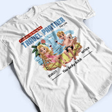 Load image into Gallery viewer, Congrats On Being My Travel Partner For Life - Personalized T-Shirt T-shirt PopCulturePrints