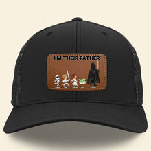 Load image into Gallery viewer, Custom 'I'm Their Father' Leather Patch Hat Caps PopCulturePrints