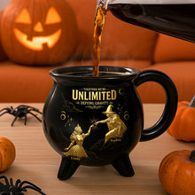 Load image into Gallery viewer, Together We’re Unlimited - Enchanted Cauldron Mug - Personalized Gift for Fantasy Lovers Cauldron Mug PopCulturePrints