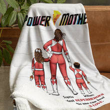 Load image into Gallery viewer, Custom Supermom & Kids Blanket - Power Mother Blanket PopCulturePrints