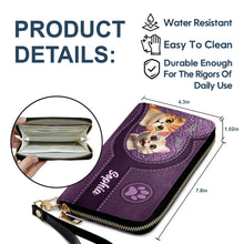 Load image into Gallery viewer, "Make Every Day Pawsome!" - Cute Cats 3D Effect Personalized Leather Long Wallet - A Unique Gift for Cat Lovers, Friends, and Family Leather Long Wallet PopCulturePrints
