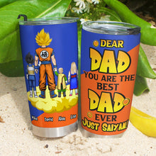 Load image into Gallery viewer, Personalized 'You Are The Best Dad Ever' Anime Tumbler Tumbler Cup PopCulturePrints