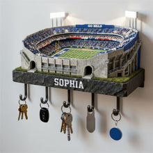 Load image into Gallery viewer, Personalized Sports Wood Key Hanger - A Unique Gift for Sports Lovers Wood Sign PopCulturePrints