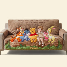 Load image into Gallery viewer, Sometimes the Smallest Things - Friends Forever Quilted Sofa Cover - Personalized Gift for Friends Sofa Cover PopCulturePrints