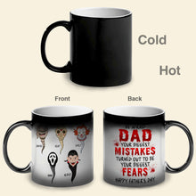 Load image into Gallery viewer, Personalized Horror Characters Magic Mug for Dad Magic Mug PopCulturePrints