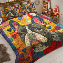 Load image into Gallery viewer, French Bulldog Christmas Quilt Bed Set - Perfect Gift for Dog Lovers Blanket PopCulturePrints