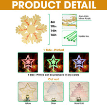 Load image into Gallery viewer, “Love is in the Air” - Personalized Forever Love Christmas Tree Topper - Custom Gift for Couples and Loved Ones