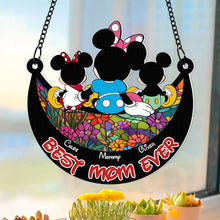 Load image into Gallery viewer, Best Mom Ever – Personalized Suncatcher Ornament for Mother's Day – Gift for Mom, Grandma & Kids Ornament PopCulturePrints